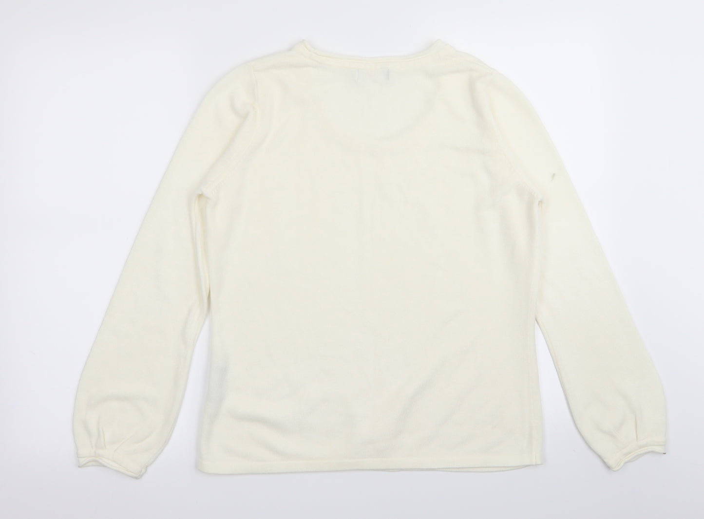Per Una Womens White   Pullover Jumper Size 16