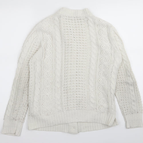 anne mccartney Womens White   Cardigan Jumper Size S