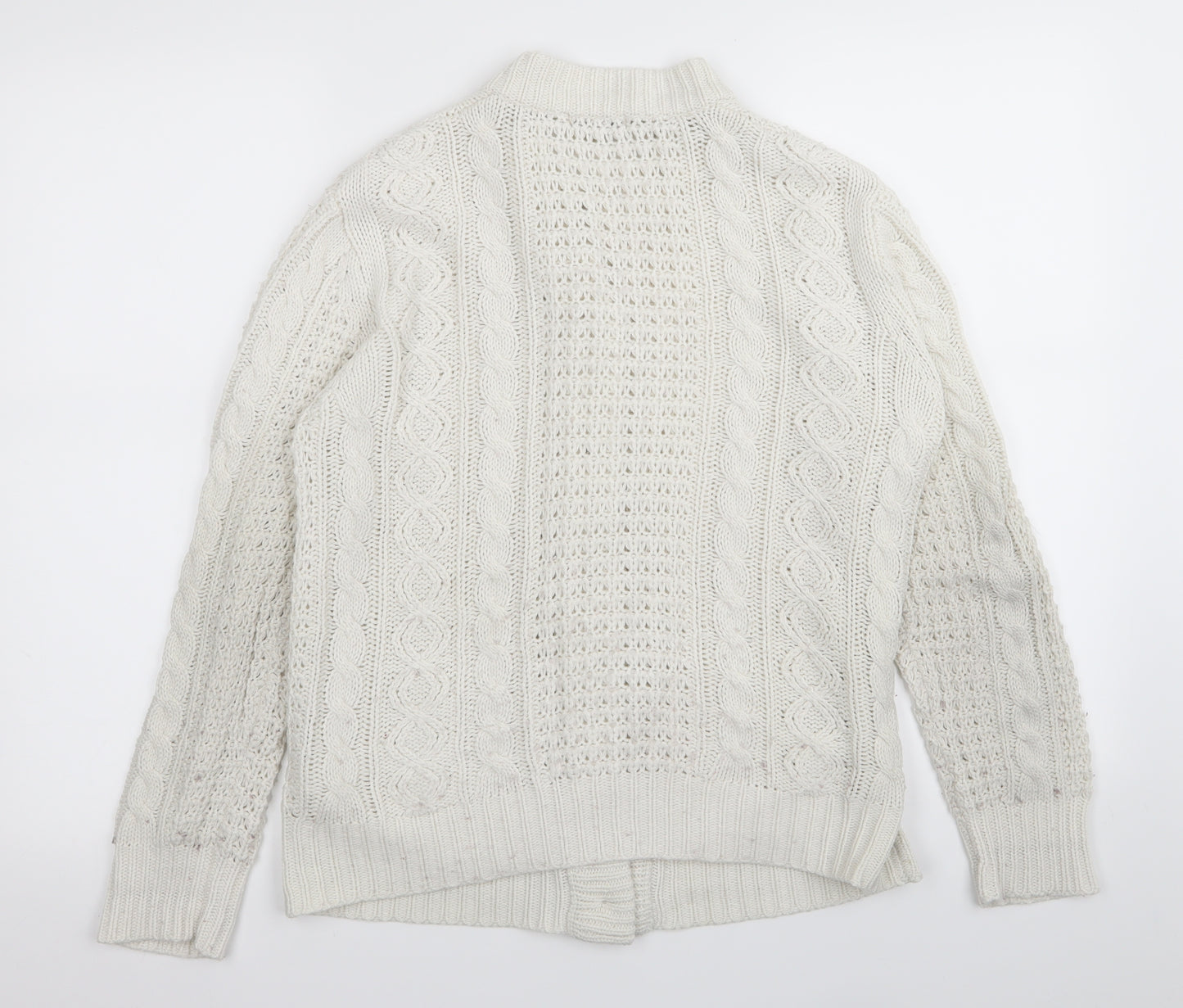 anne mccartney Womens White   Cardigan Jumper Size S