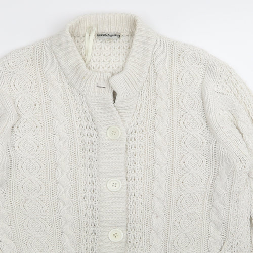 anne mccartney Womens White   Cardigan Jumper Size S