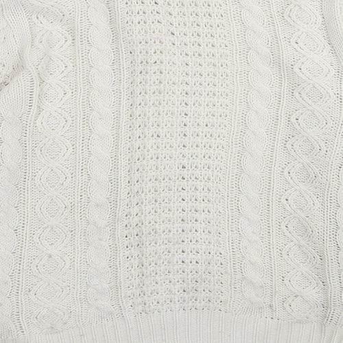 anne mccartney Womens White   Cardigan Jumper Size S