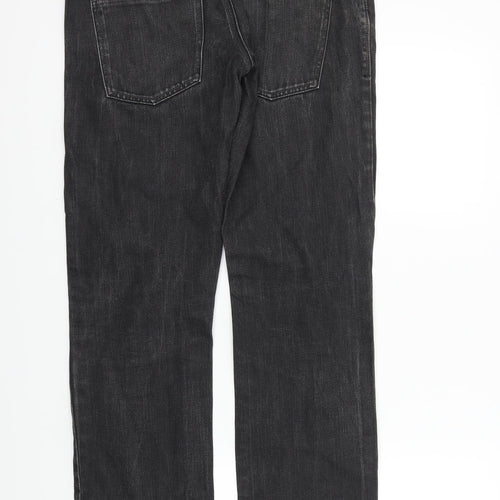 Topman Mens Black   Straight Jeans Size 32 L31 in