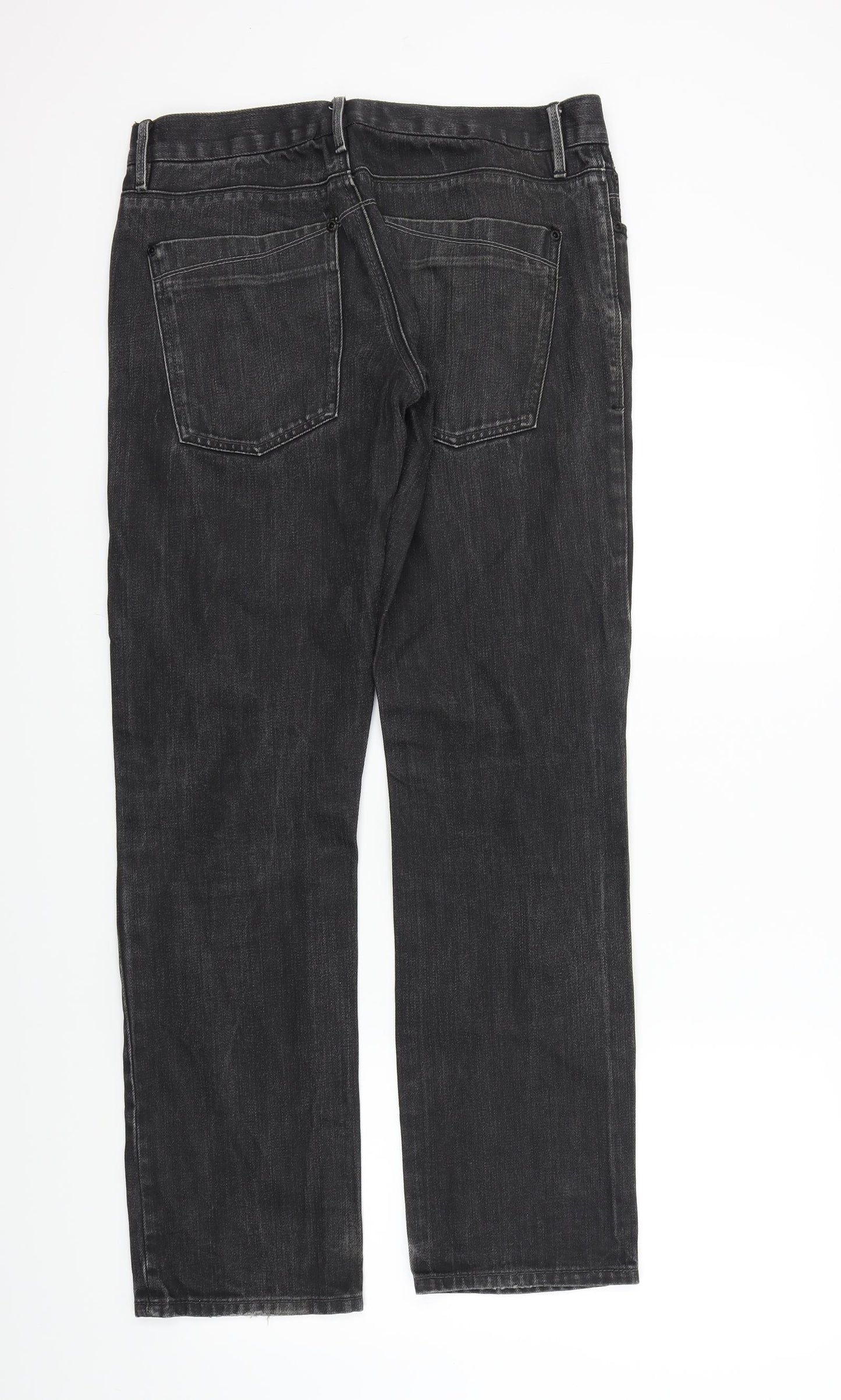 Topman Mens Black   Straight Jeans Size 32 L31 in