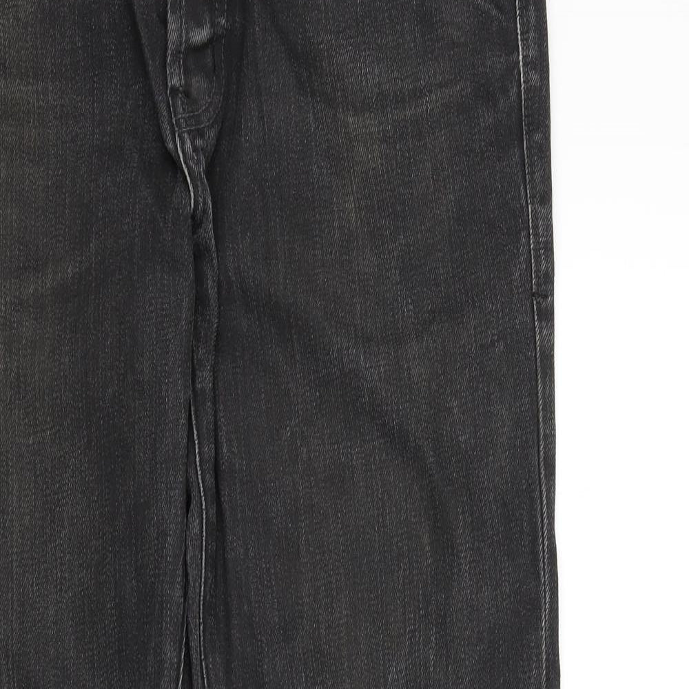 Topman Mens Black   Straight Jeans Size 32 L31 in