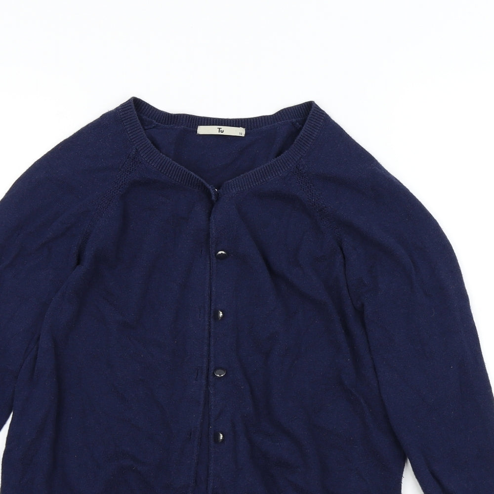 TU Womens Blue   Cardigan Jumper Size 12
