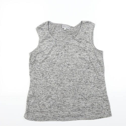 christina charles Womens Grey   Basic T-Shirt Size 16
