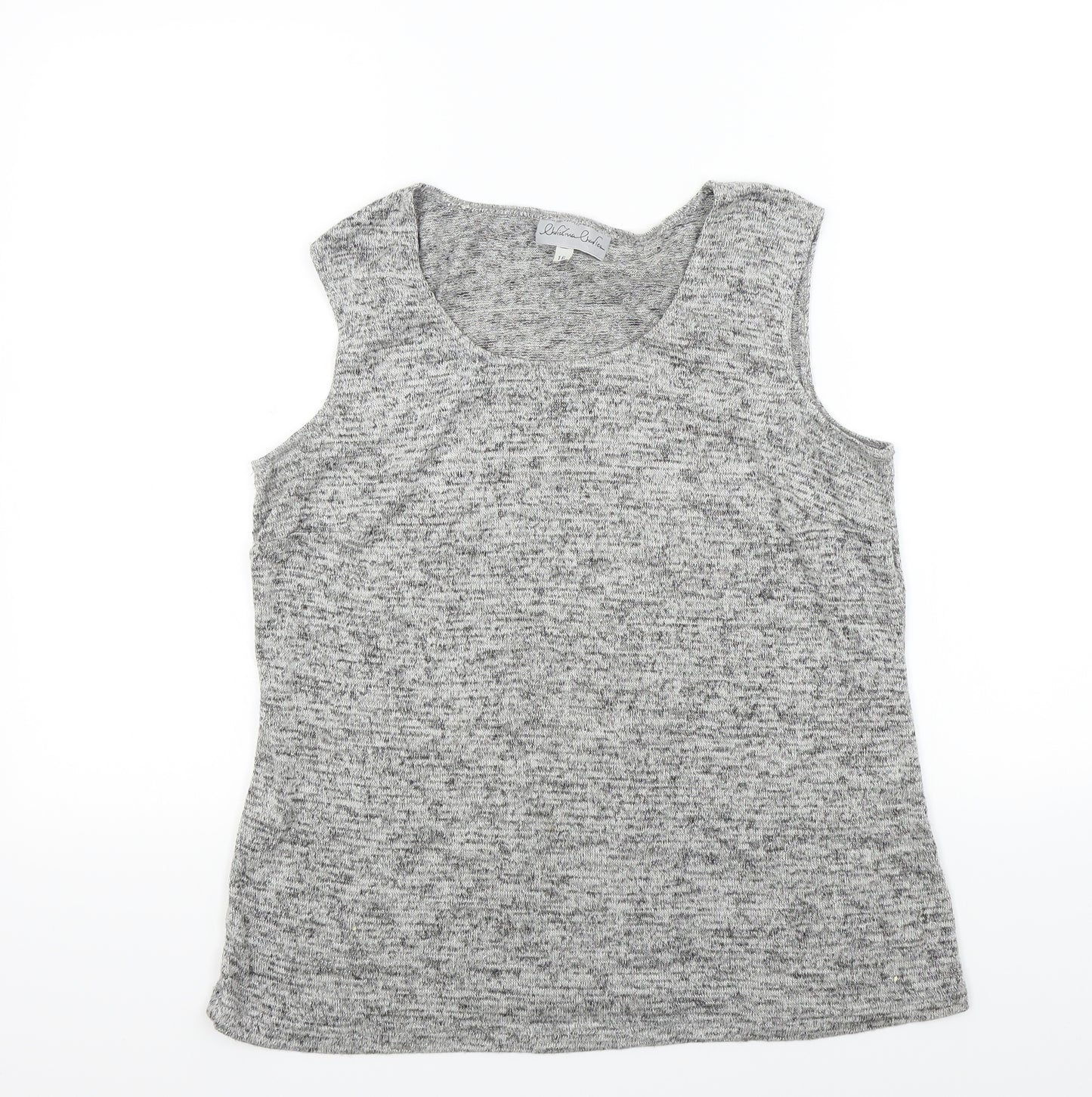 christina charles Womens Grey   Basic T-Shirt Size 16