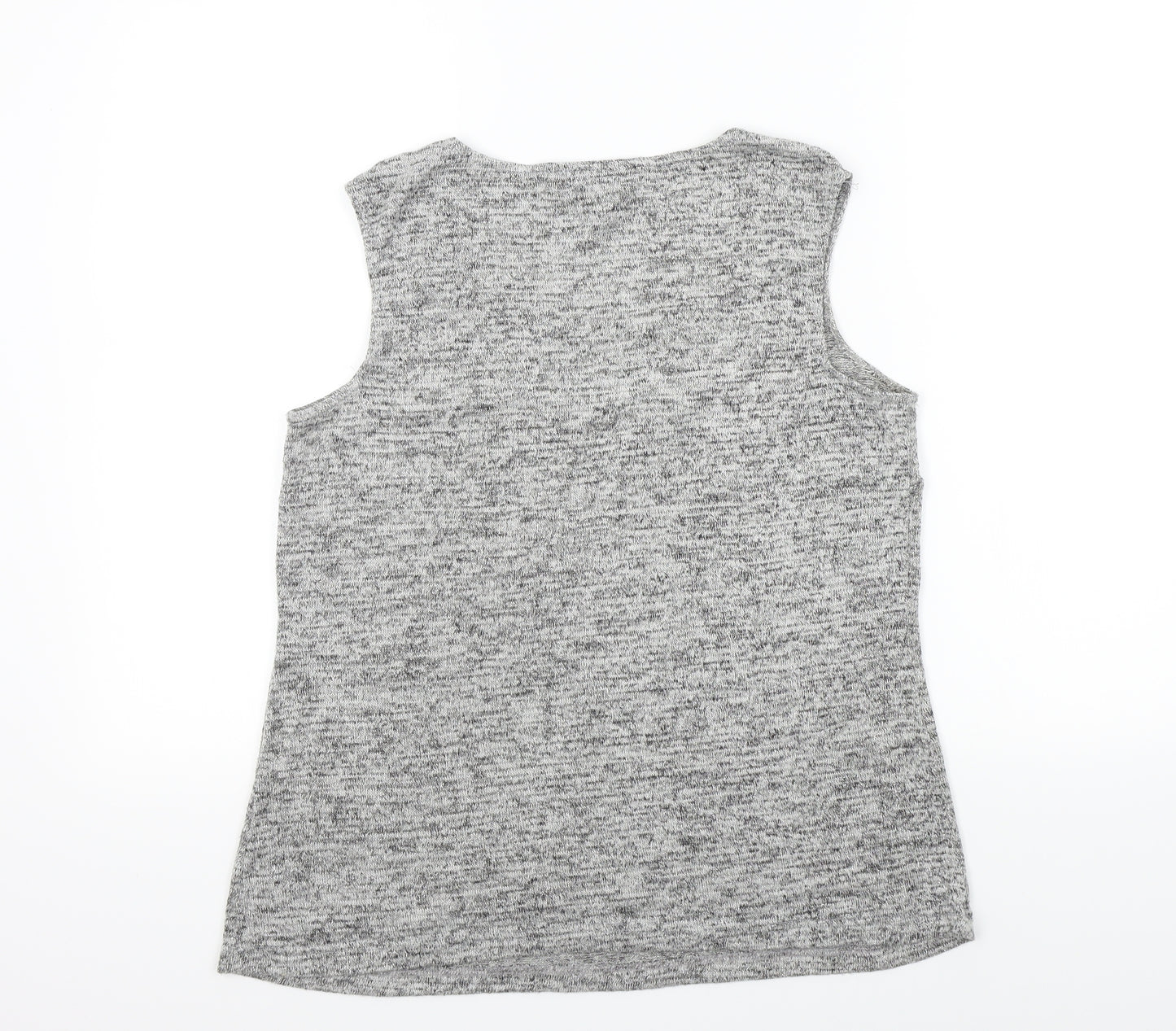 christina charles Womens Grey   Basic T-Shirt Size 16