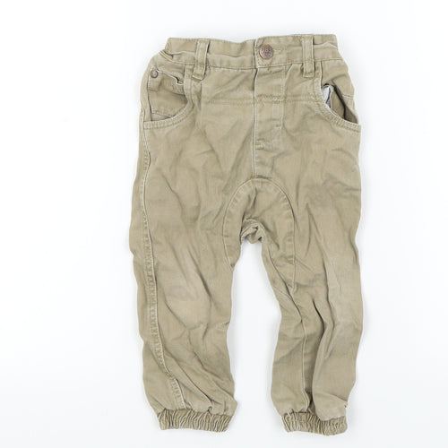 NEXT Baby Beige Colourblock  Capri Jeans Size 12-18 Months