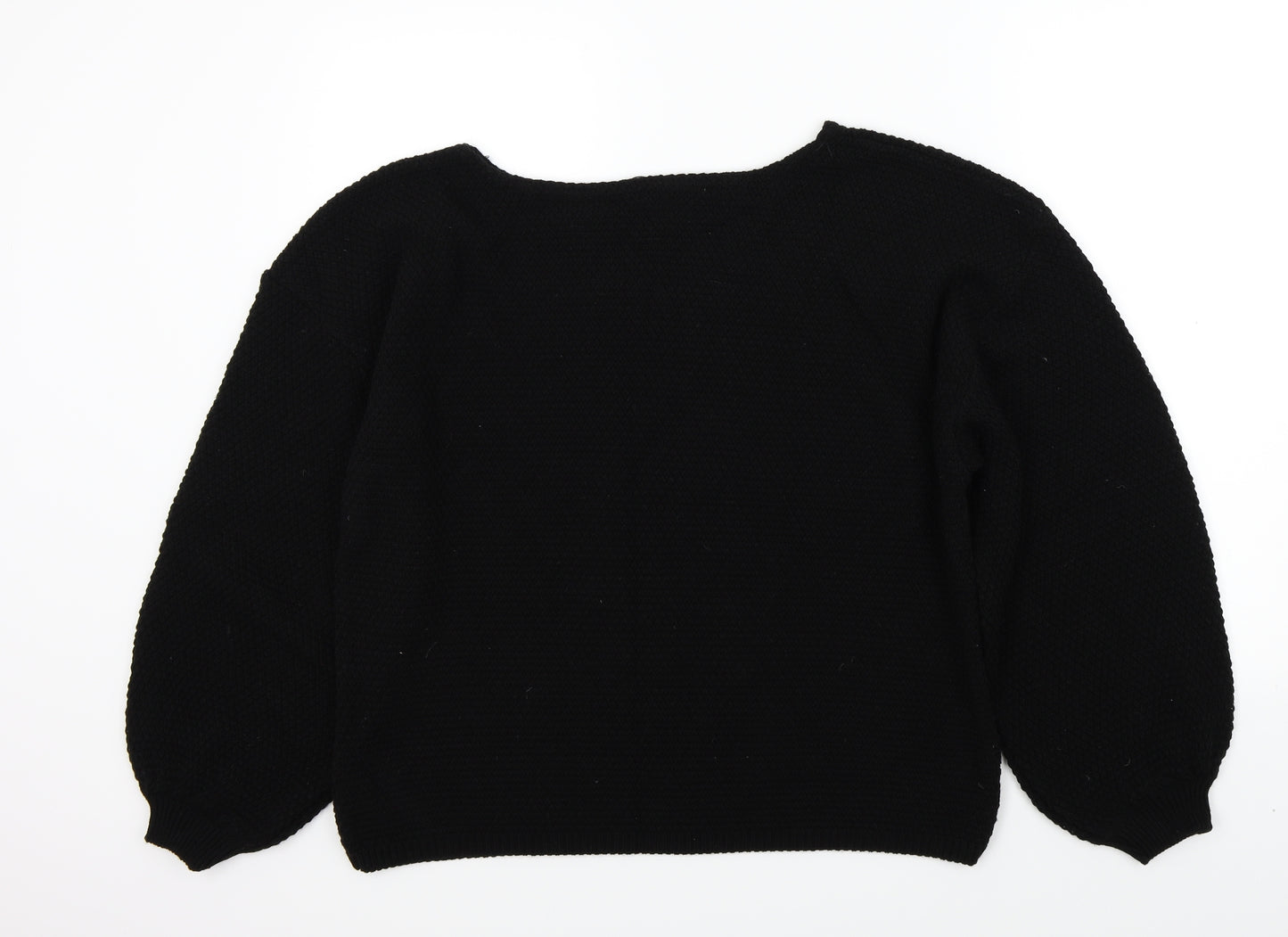 Boohoo Womens Black   Pullover Jumper Size M