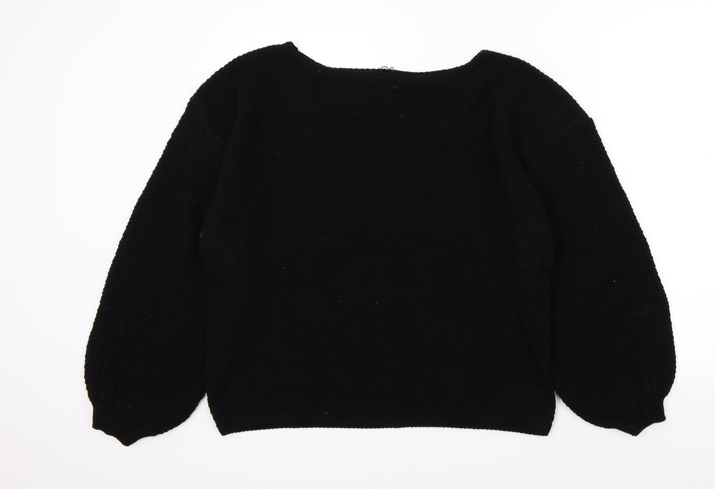 Boohoo Womens Black   Pullover Jumper Size M
