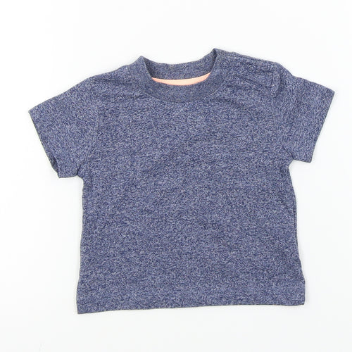 Earlydays Baby Blue Colourblock  Basic T-Shirt Size 0-3 Months