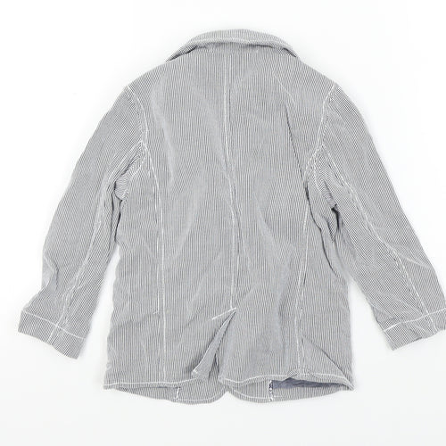 authentic junior Boys Blue Striped  Basic Jacket Jacket Size 2-3 Years