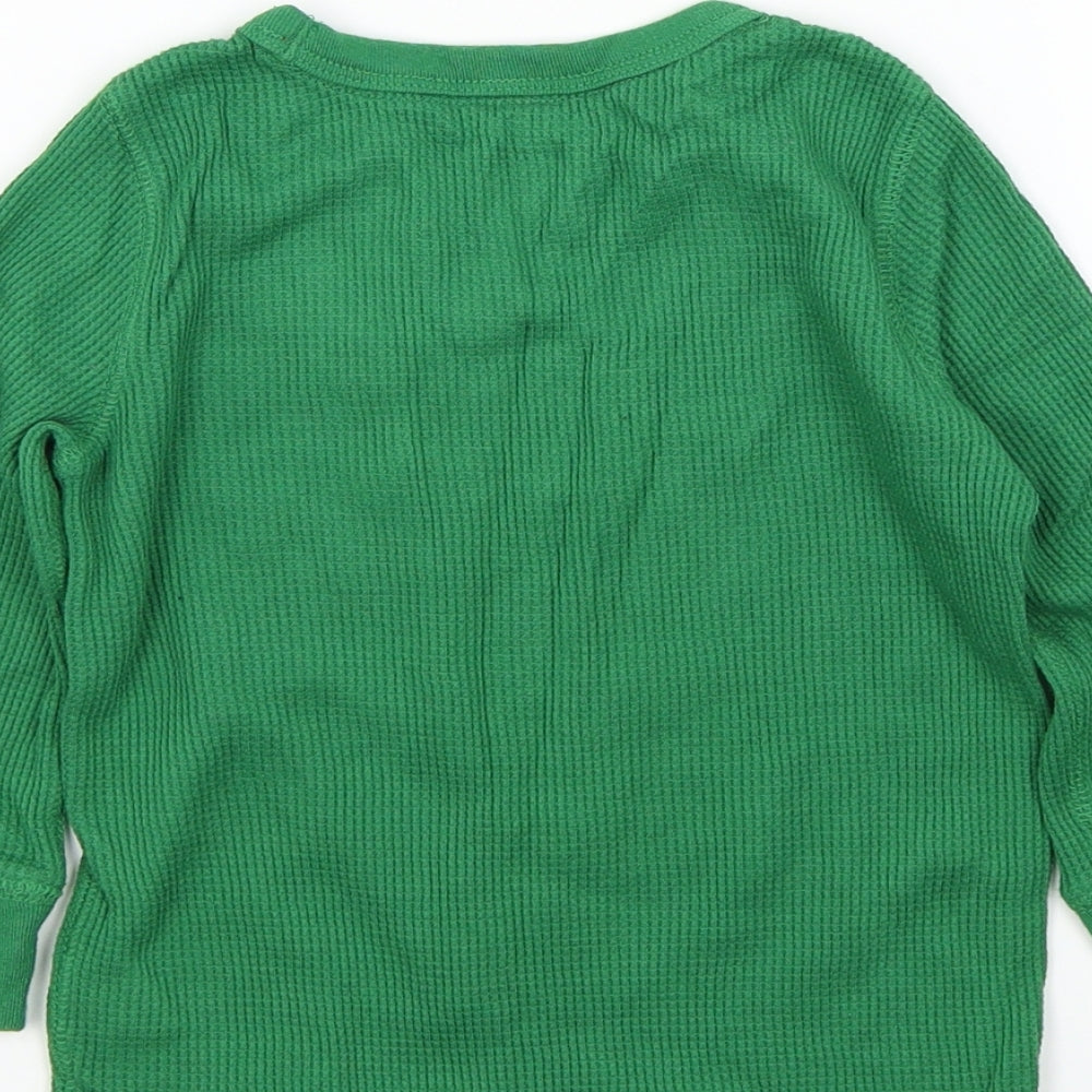 baby gap Boys Green   Pullover Jumper Size 2 Years  - Raindeer christmas