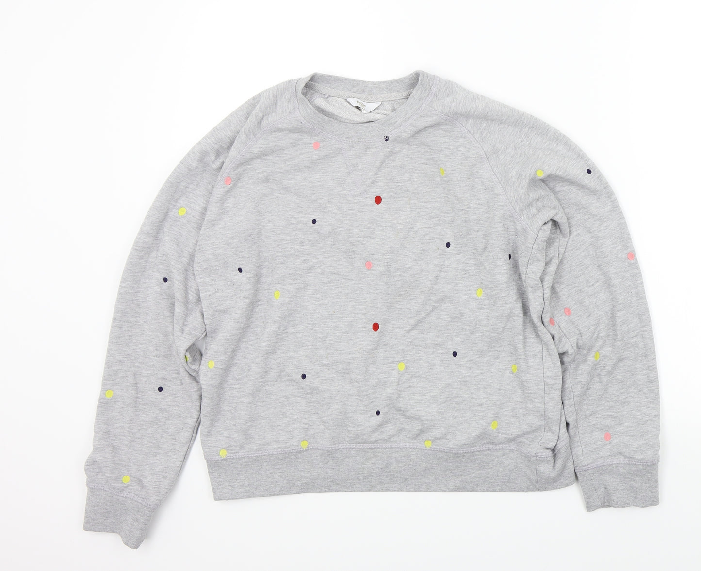 cotton trade Girls Grey Spotted  Pullover Jumper Size 14 Years