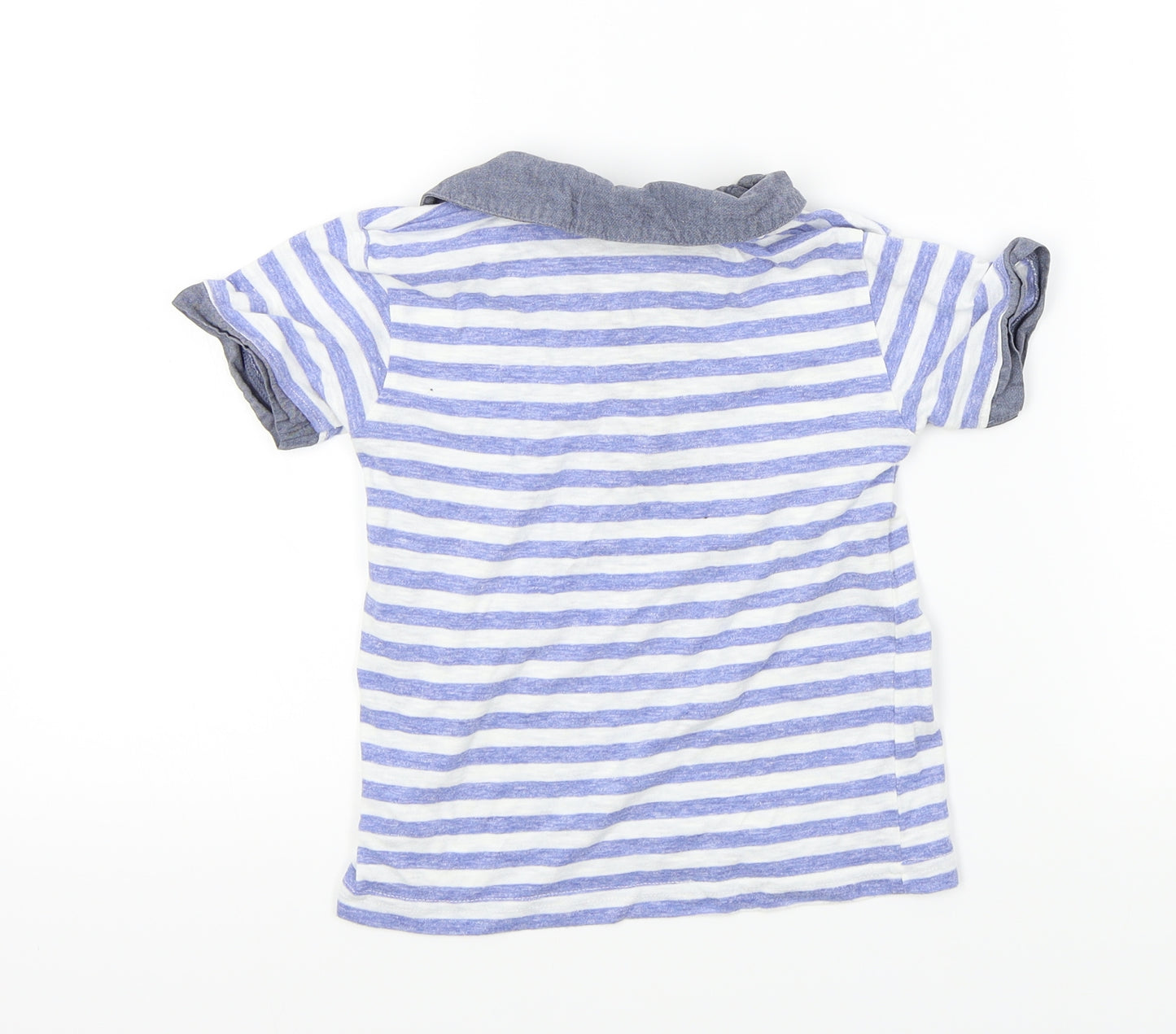 NEXT Boys Blue Striped  Basic Polo Size 2 Years