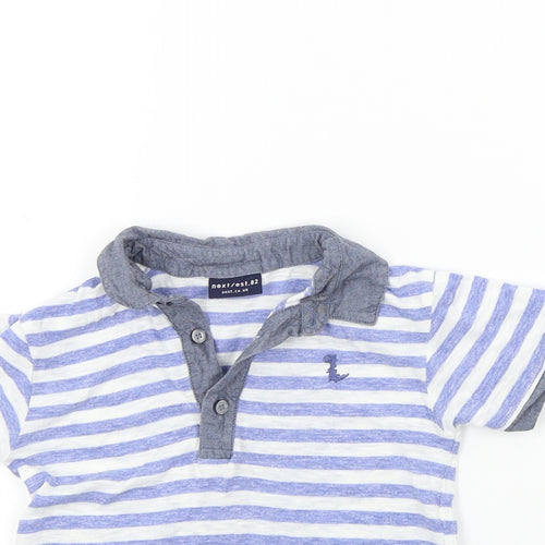 NEXT Boys Blue Striped  Basic Polo Size 2 Years