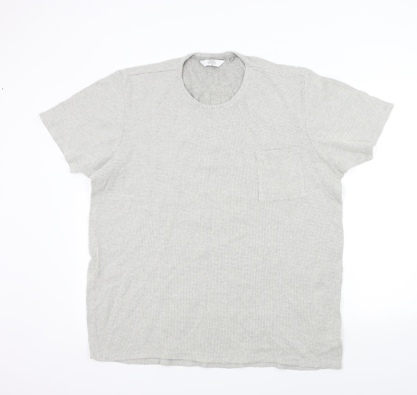 NEXT Mens Grey Colourblock   T-Shirt Size 3XL