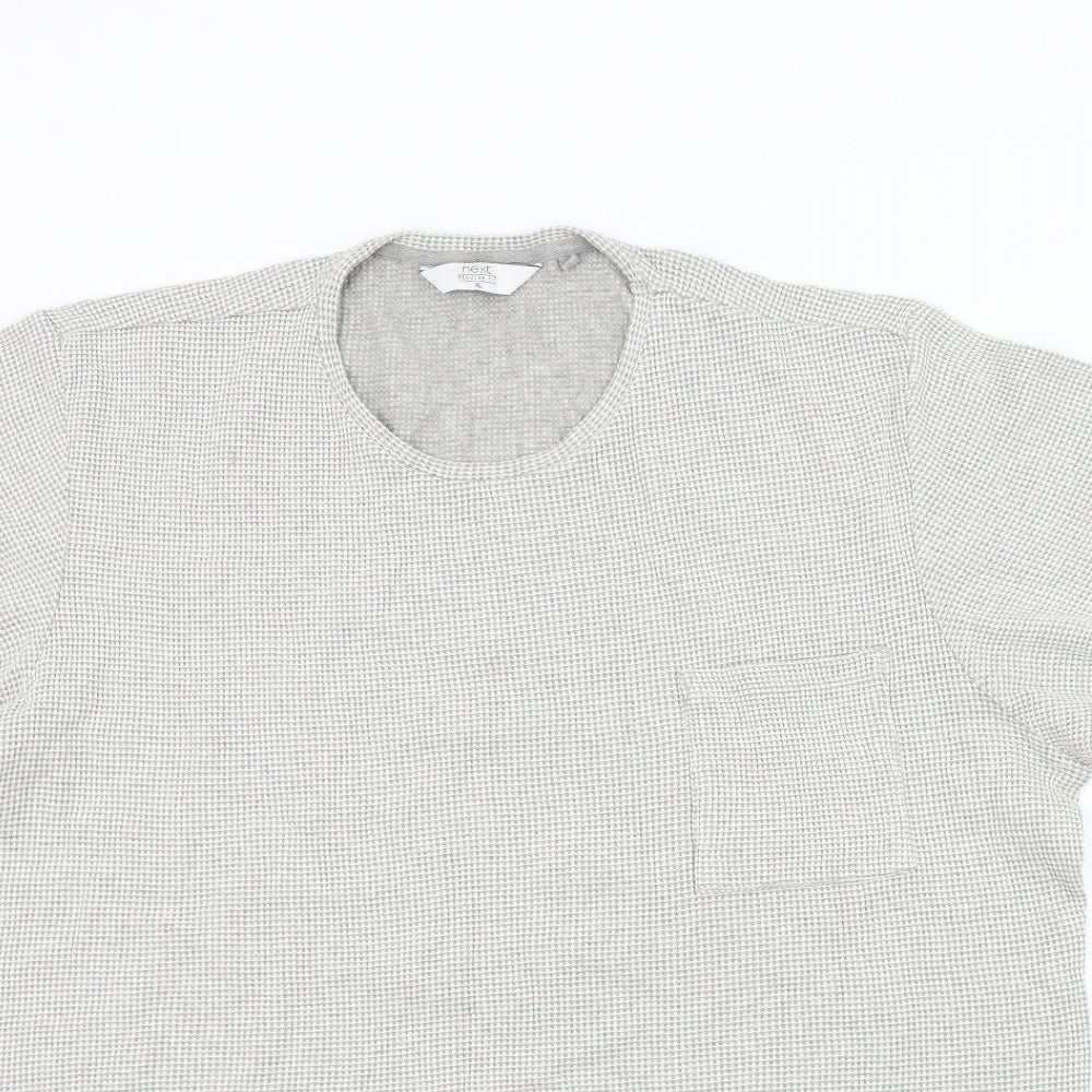 NEXT Mens Grey Colourblock   T-Shirt Size 3XL