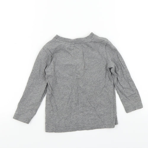 Gap Boys Grey Colourblock  Basic T-Shirt Size 2 Years  - Gap