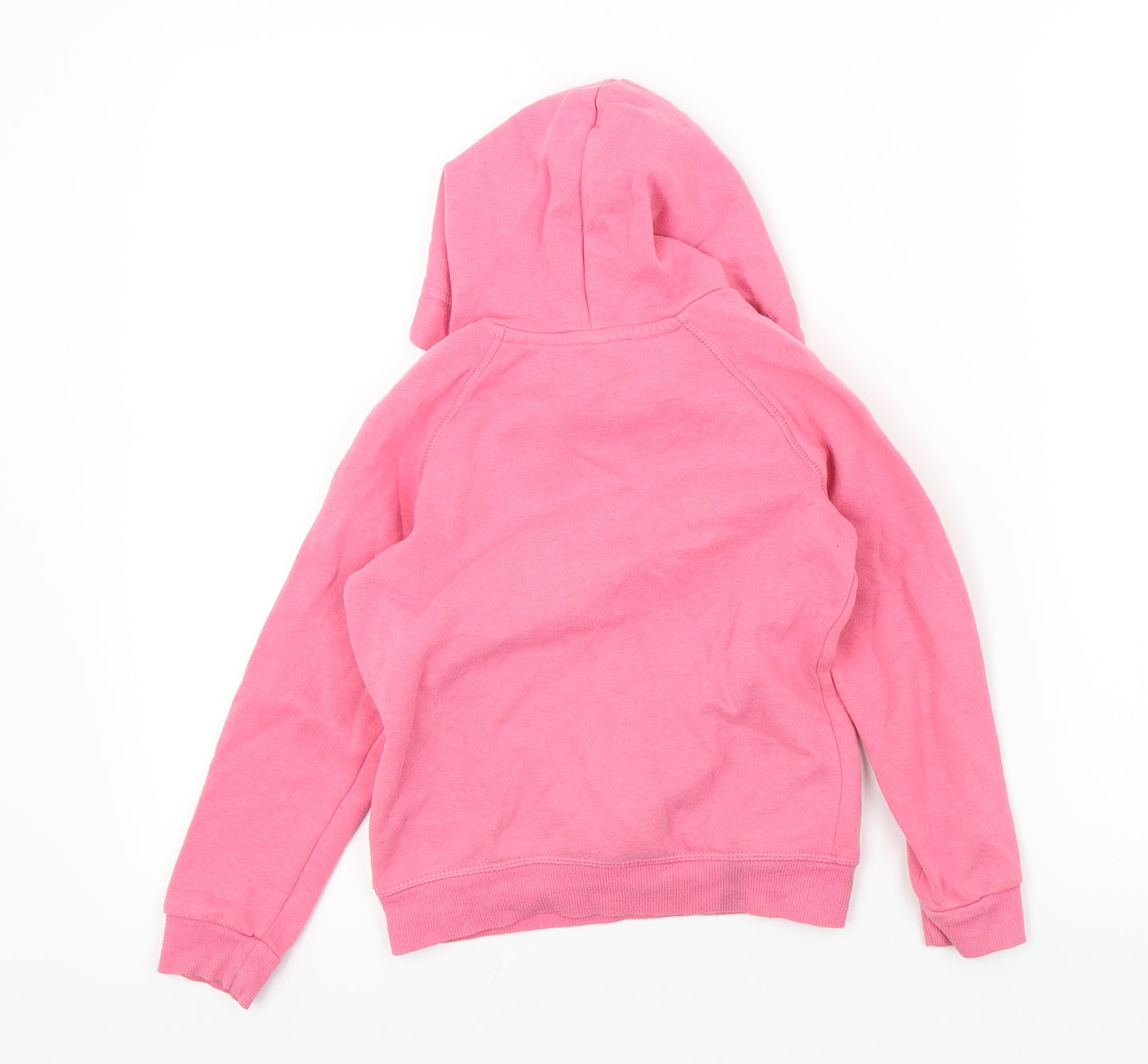 DECATHLON Girls Pink Colourblock  Pullover Hoodie Size 6 Years