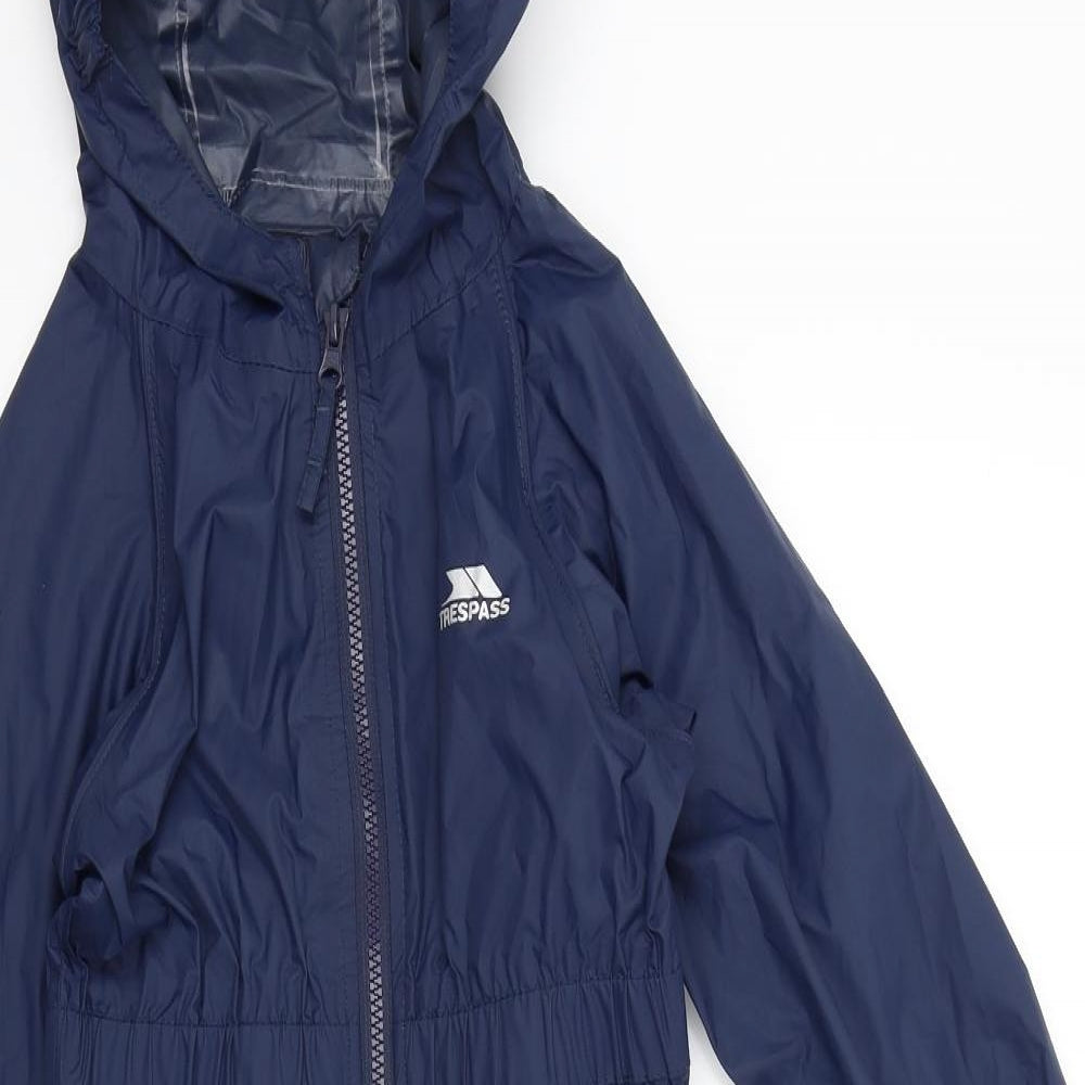 Trespass Boys Blue Colourblock  Basic Coat Ski Trousers Size 4 Years