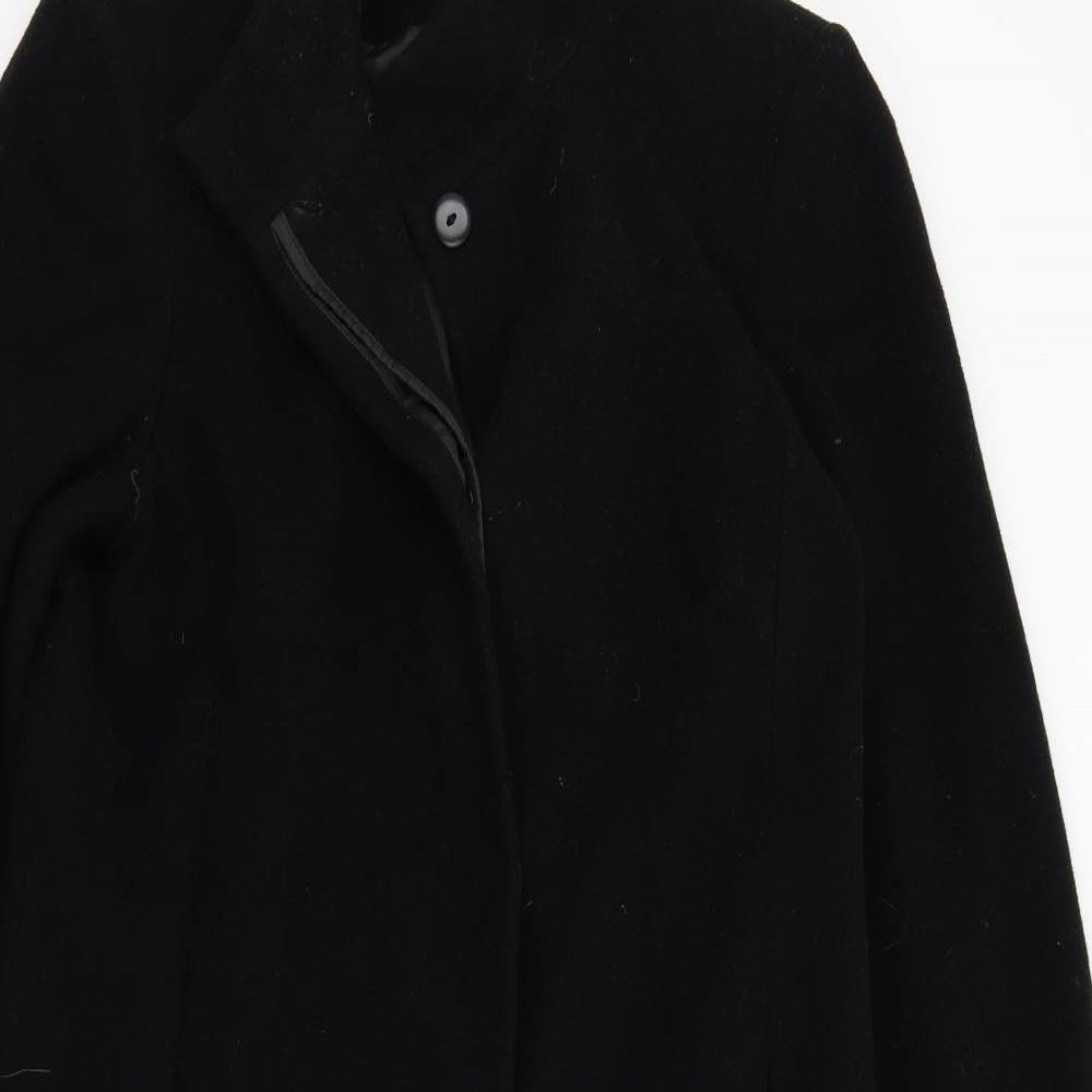 Debenhams Womens Black   Overcoat Coat Size 12