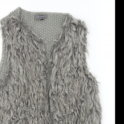 Primark Womens Grey   Jacket Waistcoat Size S