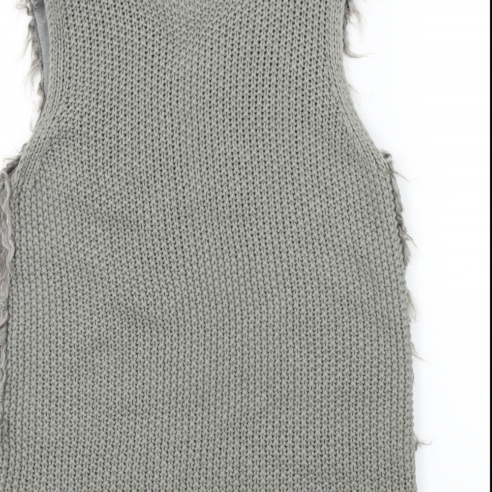 Primark Womens Grey   Jacket Waistcoat Size S