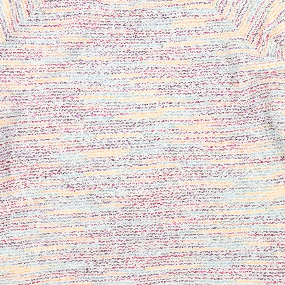 M&Co Womens Multicoloured Striped  Pullover Jumper Size 16