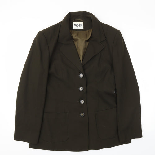 Wallis Womens Green   Jacket Blazer Size 14