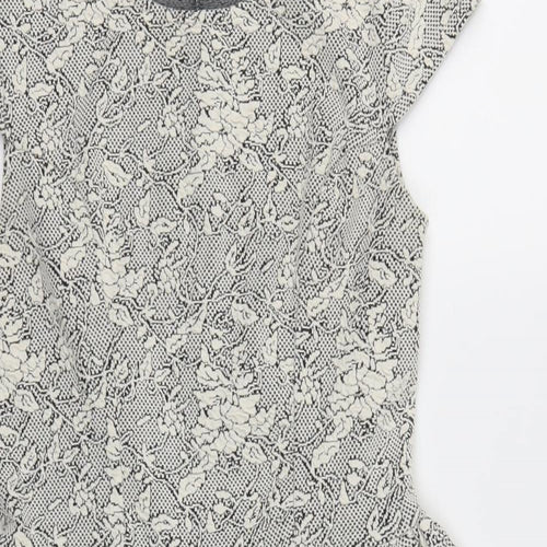 Topshop Womens Ivory   Fit & Flare  Size 10
