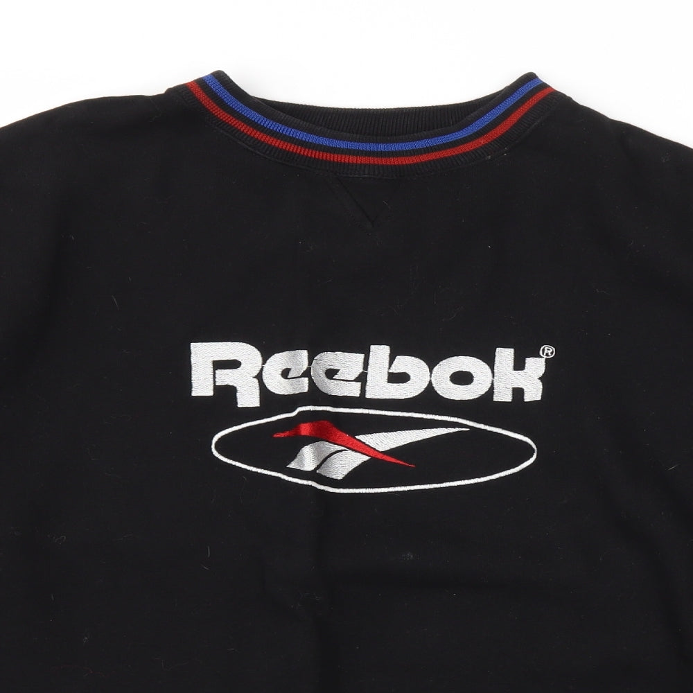 Reebok Mens Black   Pullover Hoodie Size XL