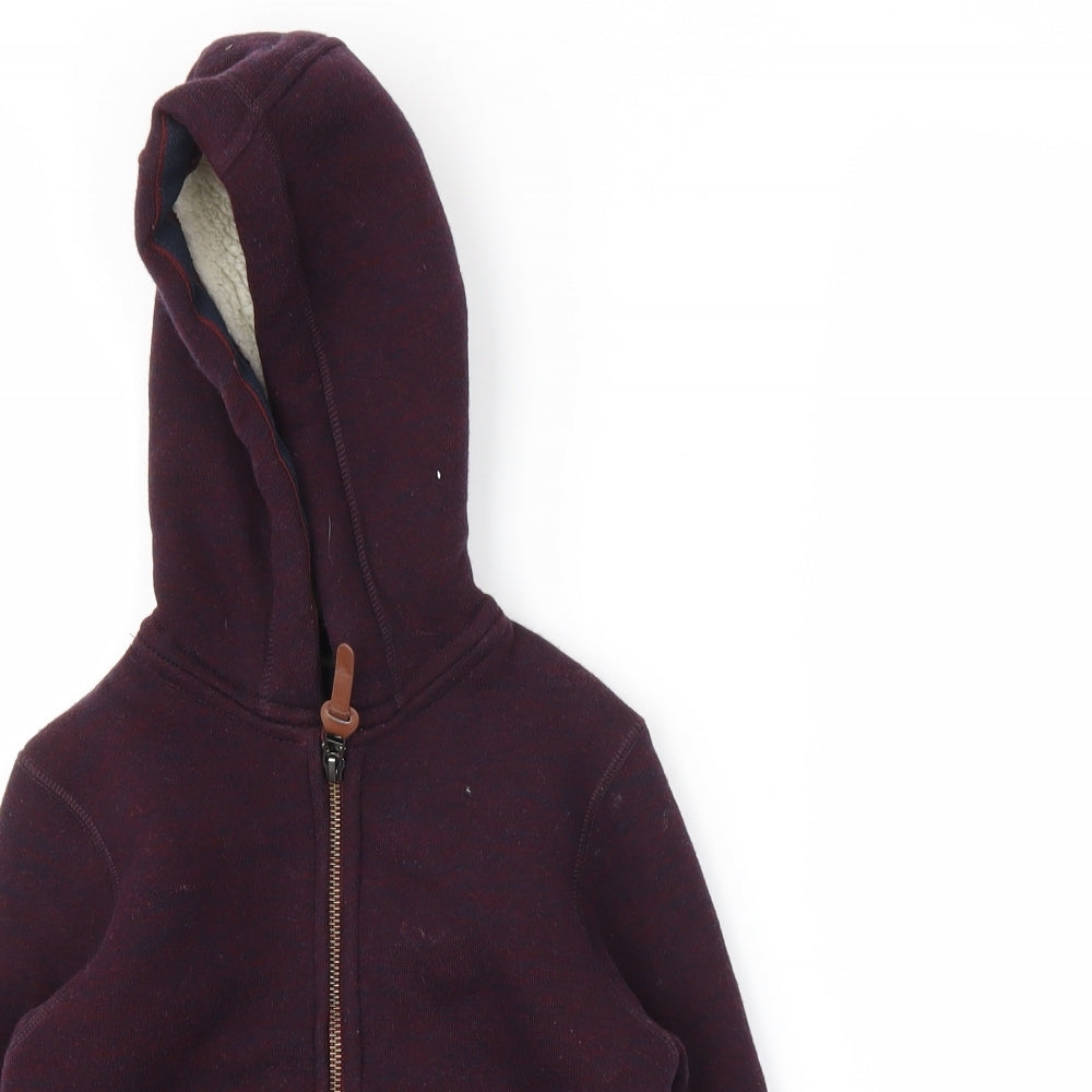 NEXT Boys Purple   Full Zip Hoodie Size 5-6 Years