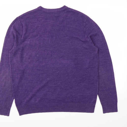Atlantic Bay Mens Purple   Pullover Sweatshirt Size L