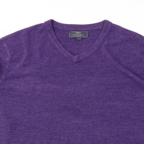 Atlantic Bay Mens Purple   Pullover Sweatshirt Size L