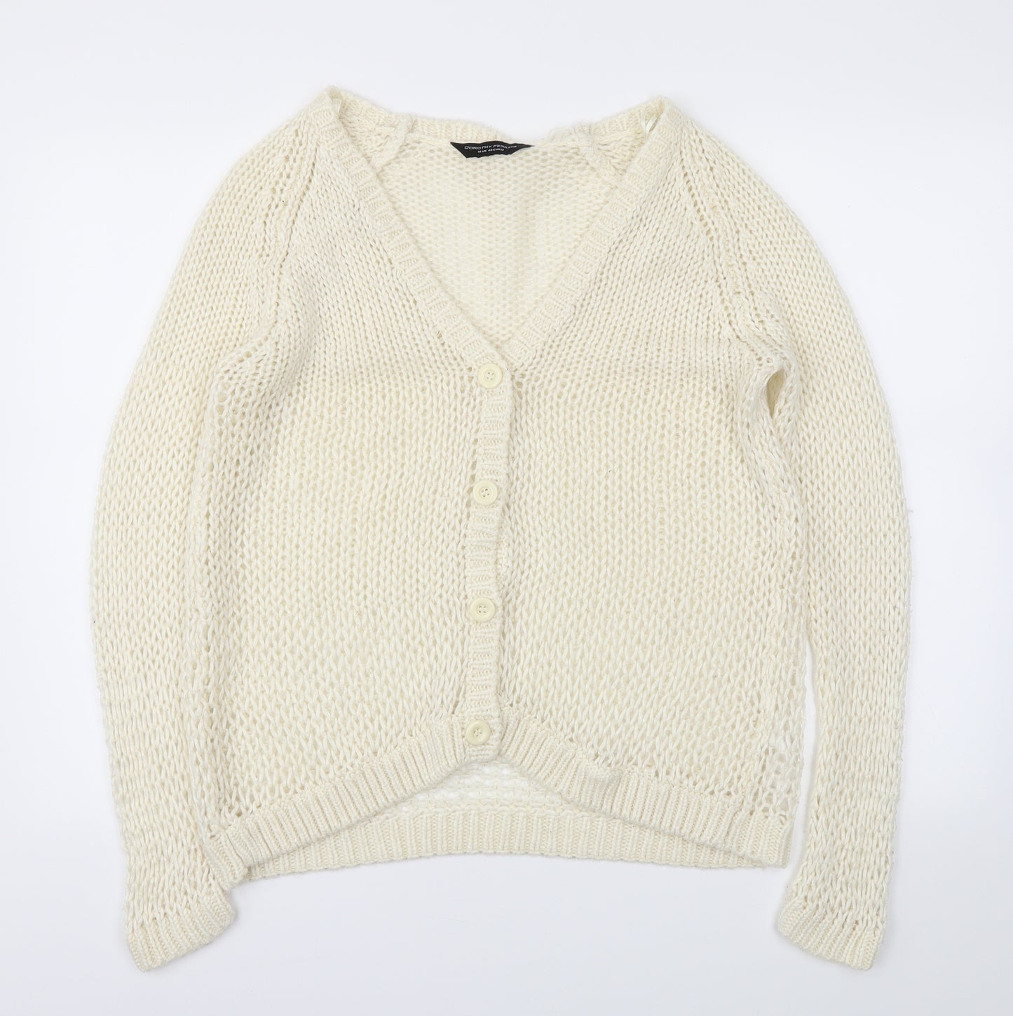 Dorothy Perkins Womens Ivory   Cardigan Jumper Size 16