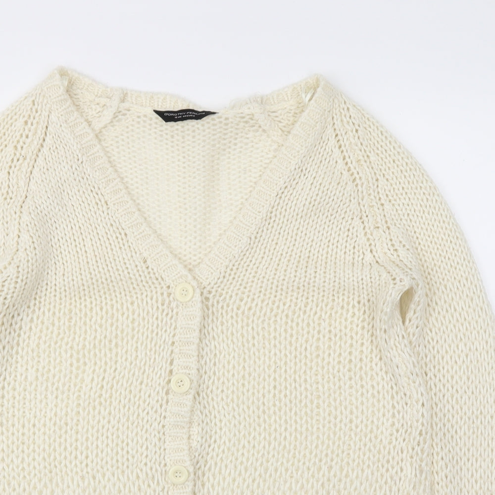 Dorothy Perkins Womens Ivory   Cardigan Jumper Size 16