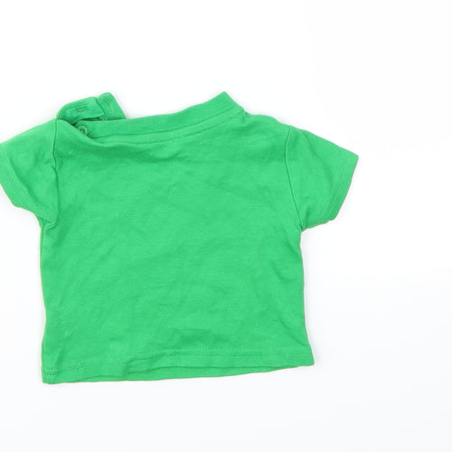 Primark Boys Green Animal Print  Basic T-Shirt Size 0-3 Months