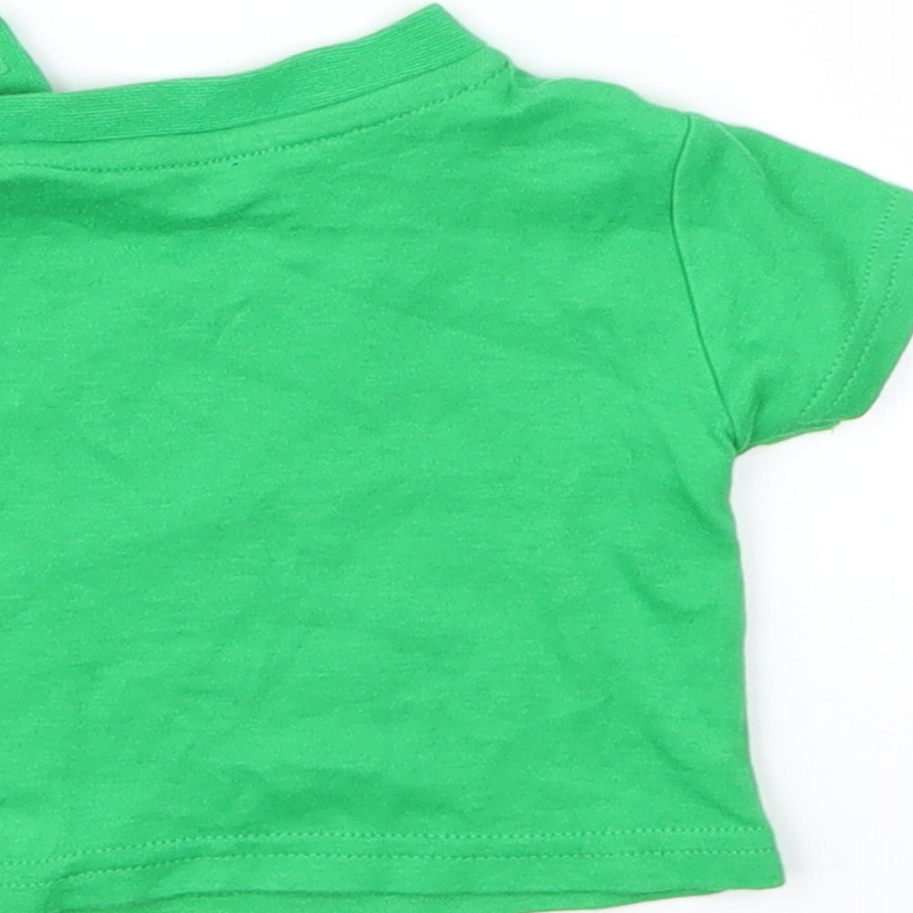Primark Boys Green Animal Print  Basic T-Shirt Size 0-3 Months