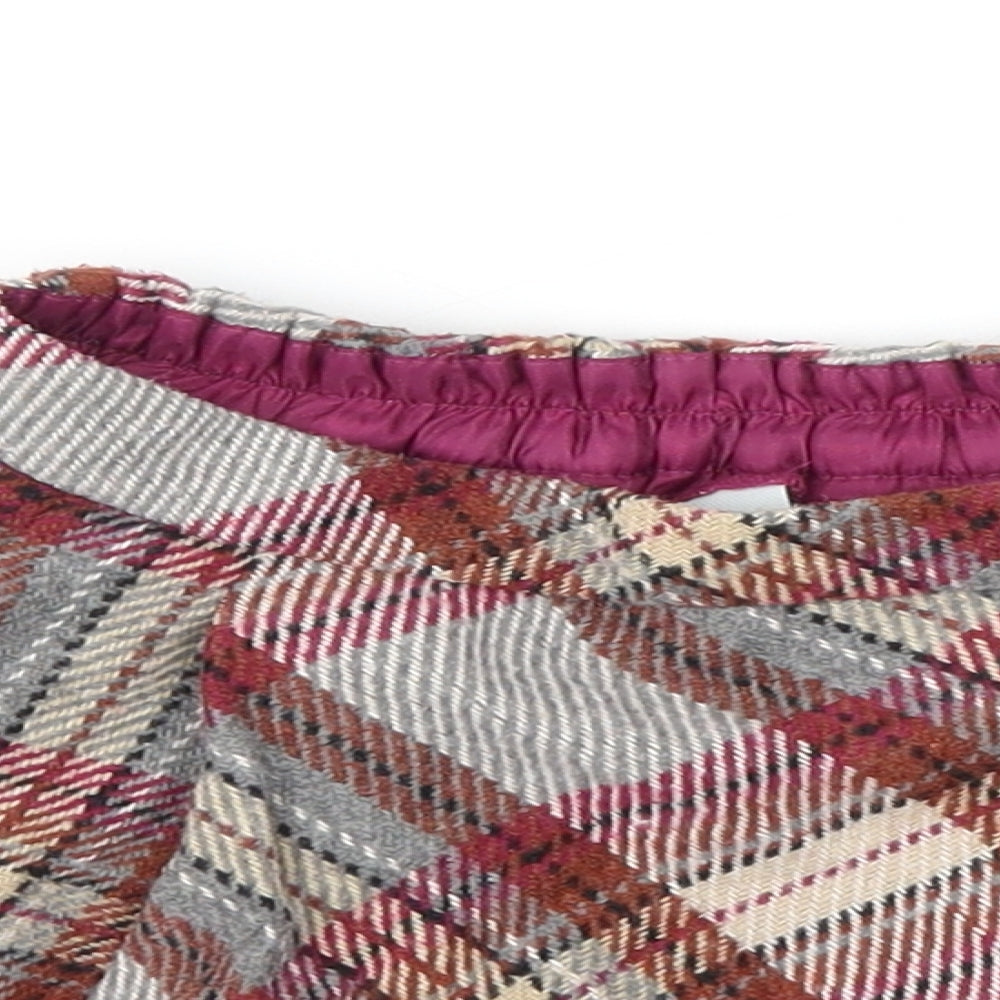 TU Girls Pink Check  Flare Skirt Size 4 Years