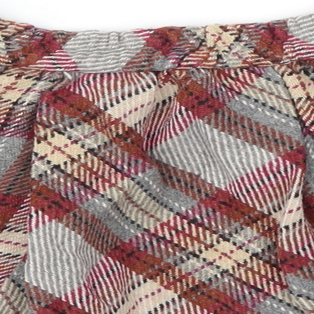 TU Girls Pink Check  Flare Skirt Size 4 Years