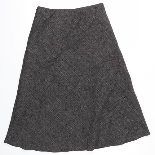 M&S Womens Black   Flare Skirt Size 10