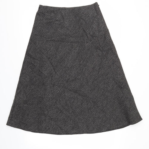 M&S Womens Black   Flare Skirt Size 10