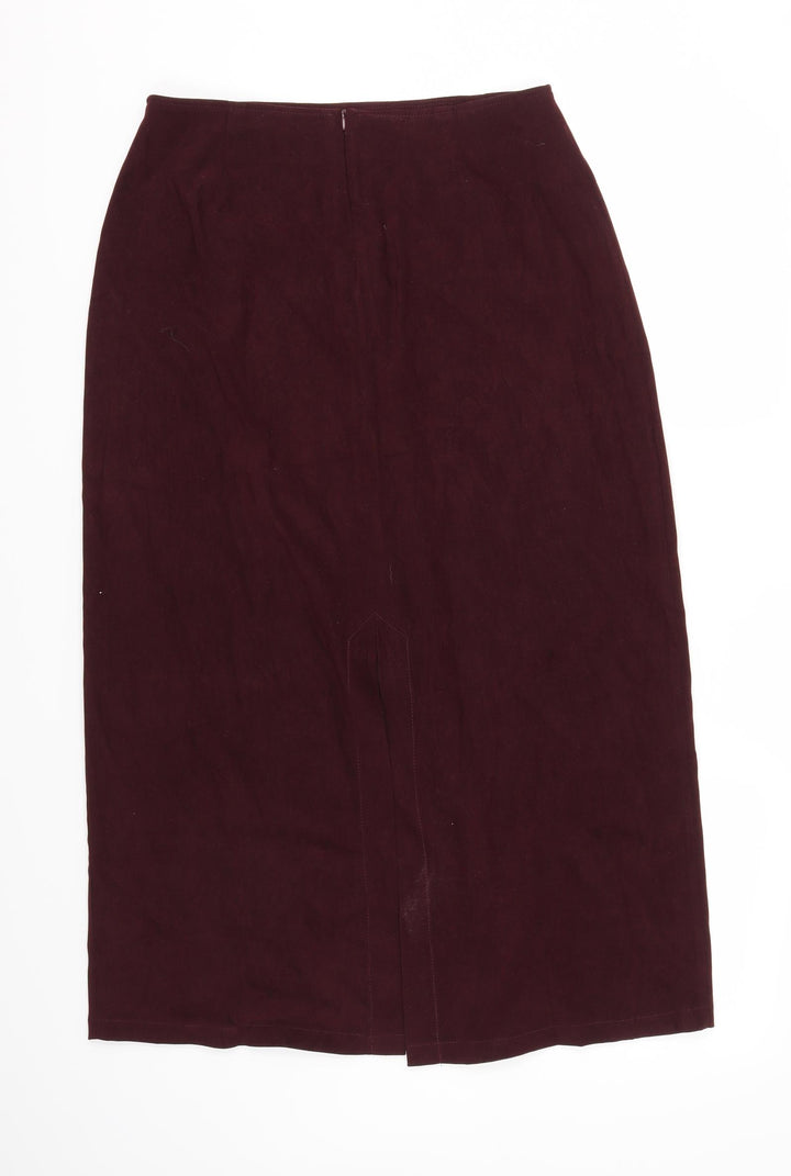 RAPPORT Womens Red Flare Skirt Size M