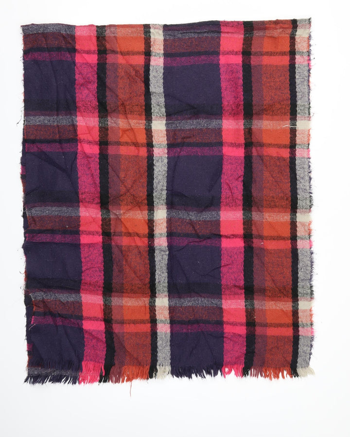 Preworn Womens Pink Check   Scarf