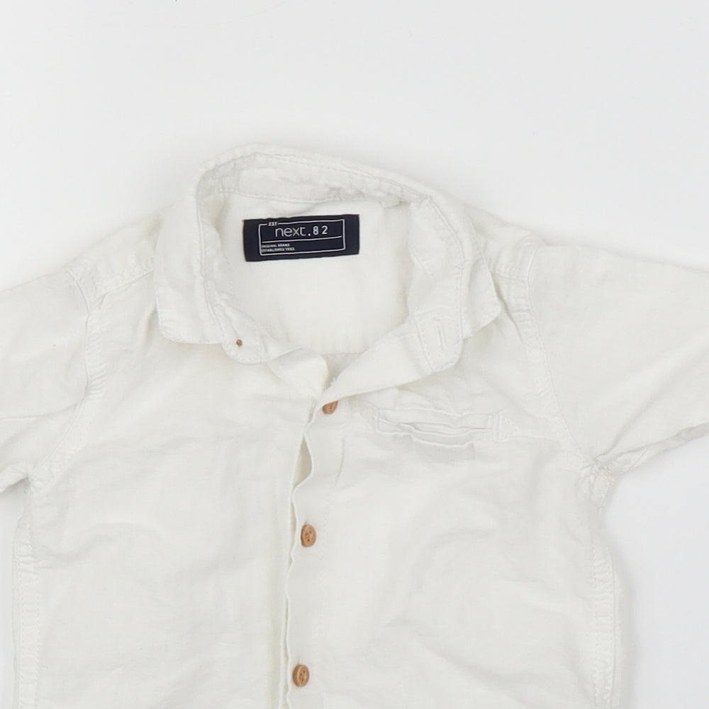 NEXT Boys White   Basic Button-Up Size 12-18 Months