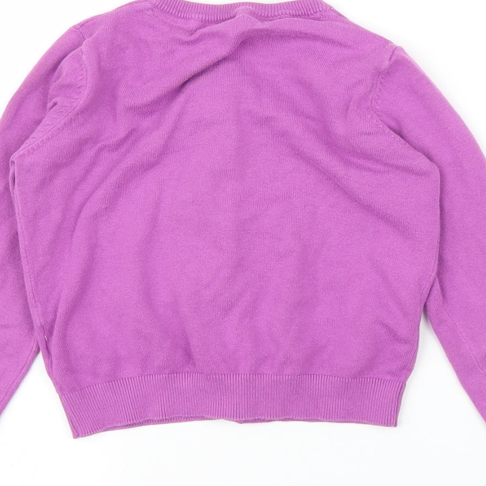 NEXT Girls Purple   Cardigan Jumper Size 6 Years