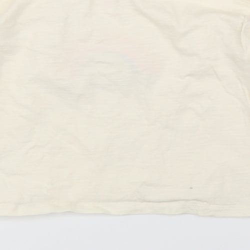 F&F Girls Ivory   Basic T-Shirt Size 6 Years  - Rainbow
