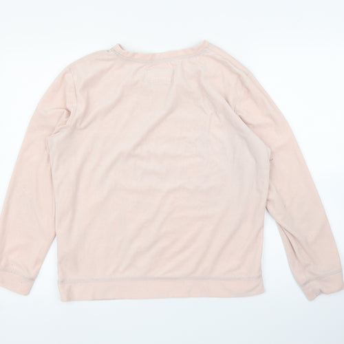 F&F Womens Pink Solid  Top Pyjama Top Size S